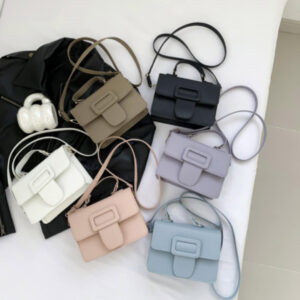 New Fashion Mini PU Leather Shoulder Bag for Women – Stylish Small Square Crossbody Handbag & Purse