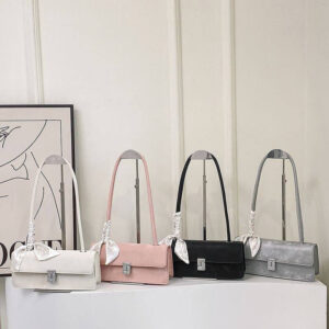 2025 Korean Spring/Summer Stick Shoulder Bag – New Texture PU Leather Underarm Style