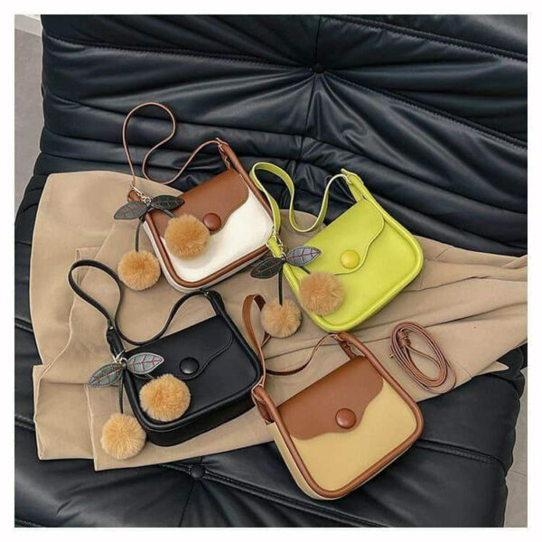 Cute Cherry Charm Shoulder Bag