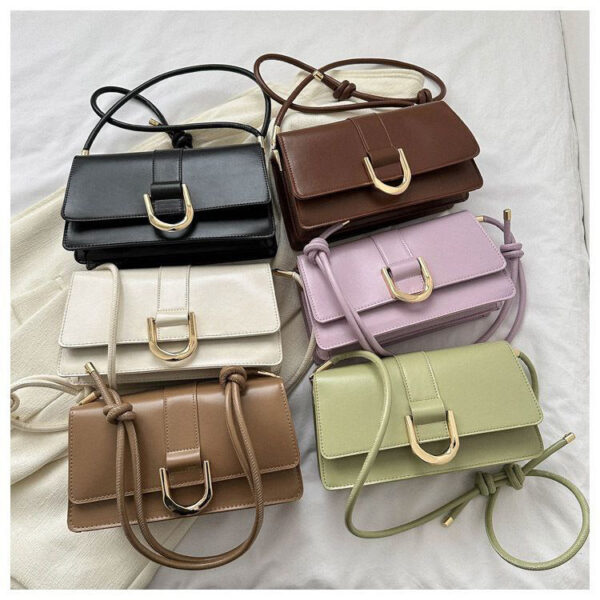 Elegant U-Lock Strap Shoulder Bag